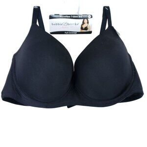 Bobbie Brooks Full Coverage Tshirt Bra Size 44C Black